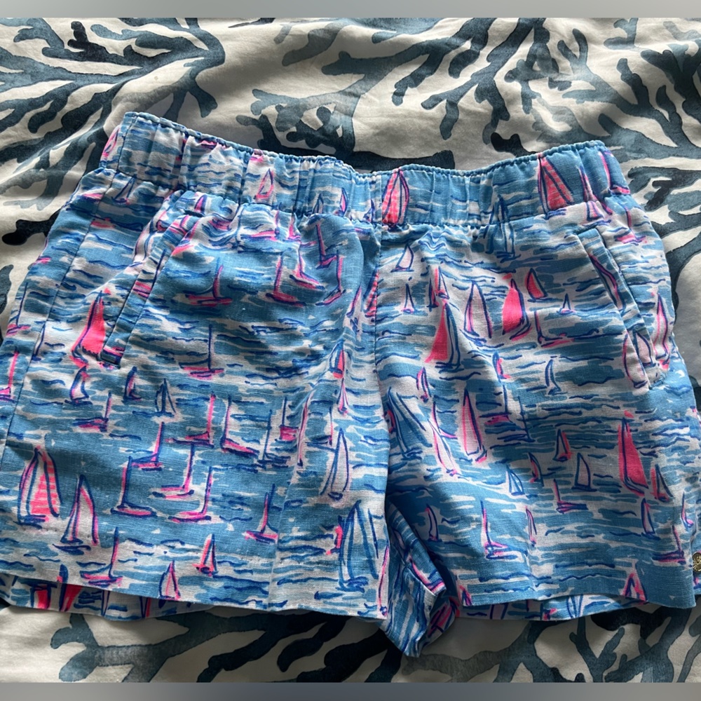 Lilly Pulitzer sail boat shorts